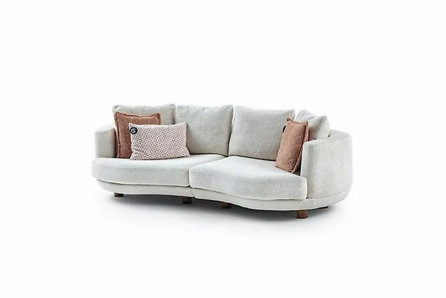 JVmoebel 3-Sitzer Modern Wohnzimmer 3-Sitzer Sofa Weiß Einfarbig Luxus Stil günstig online kaufen