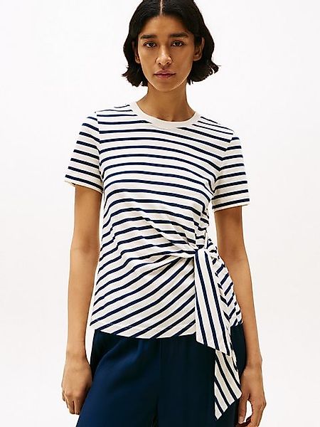 Tommy Hilfiger T-Shirt KNOT BOAT-NK SS TEE in asymmetrischer Form günstig online kaufen