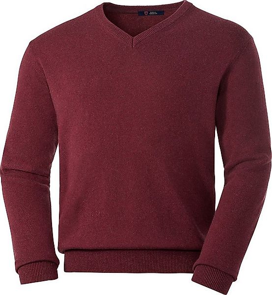 Royal Spencer V-Ausschnitt-Pullover mit Feinripp-Bündchen für den perfekten günstig online kaufen