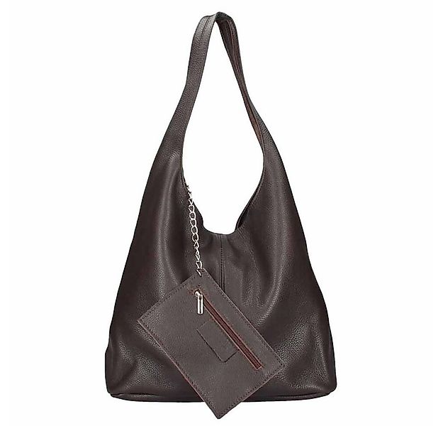 ITALYSHOP24 Shopper Made in Italy XL Damen echtes Leder Tasche Schultertasc günstig online kaufen