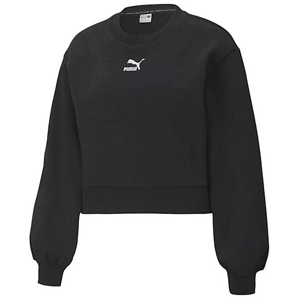 Puma Select Classics Balloon Sleeve Crew Sweatshirt S Cotton Black günstig online kaufen