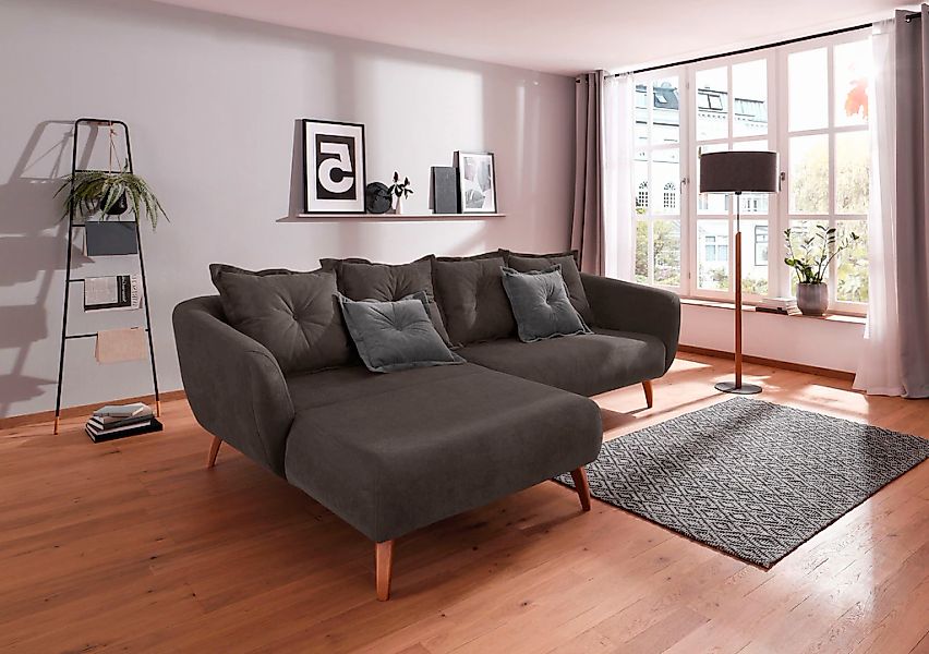 Home affaire Ecksofa "Baggio formschöne Polsterecke, bequem, Breite 277cm, günstig online kaufen