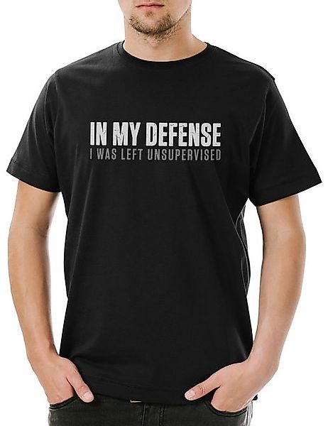 Urban Backwoods Print-Shirt In My Defense I Was Left Unsupervised Herren T- günstig online kaufen