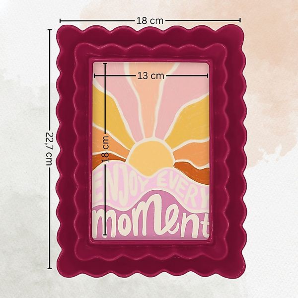 matches21 HOME & HOBBY Bilderrahmen Bilderrahmen 10 x 15 cm Wellenförmiger günstig online kaufen