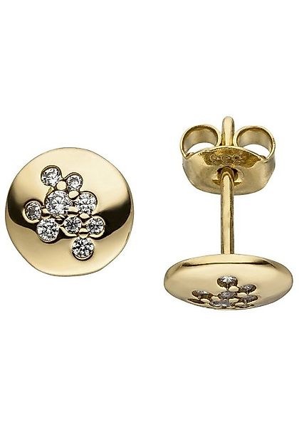JOBO Paar Ohrstecker, 333 Gold mit 28 Zirkonia günstig online kaufen