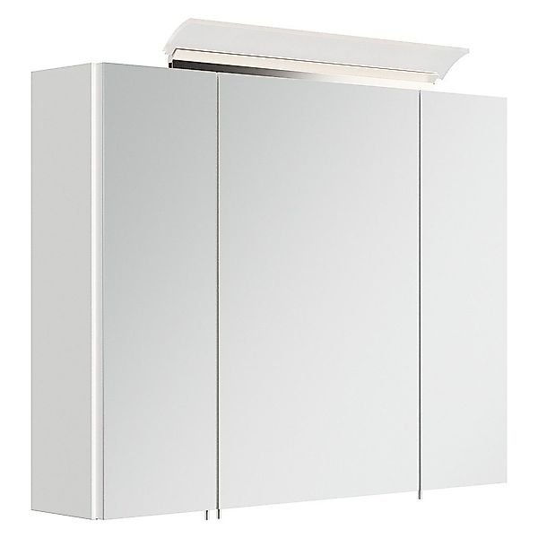 Lomadox Spiegelschrank BATLEY-02 80cm breit, weiß günstig online kaufen