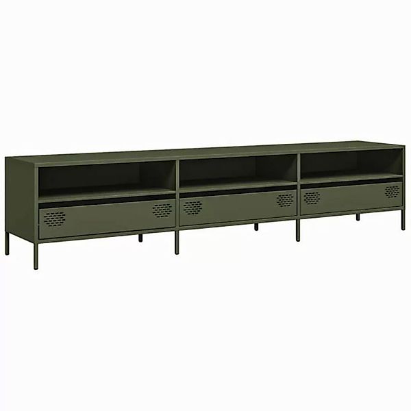 vidaXL TV-Schrank TV-Schrank Olivgrün 202x39x43,5 cm Kaltgewalzter Stahl (1 günstig online kaufen