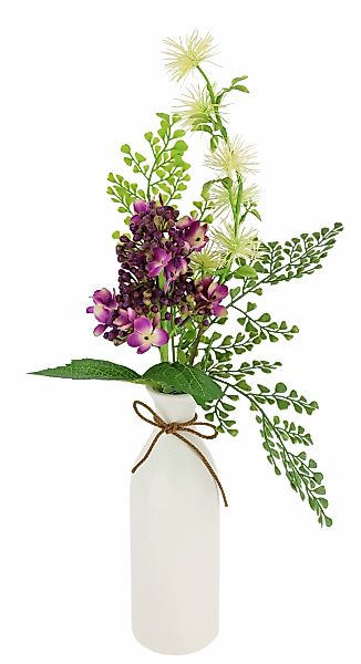 I.GE.A. Kunstblume "Arrangement Hortensie in Vase", Zaubernuss Farn Hochzei günstig online kaufen