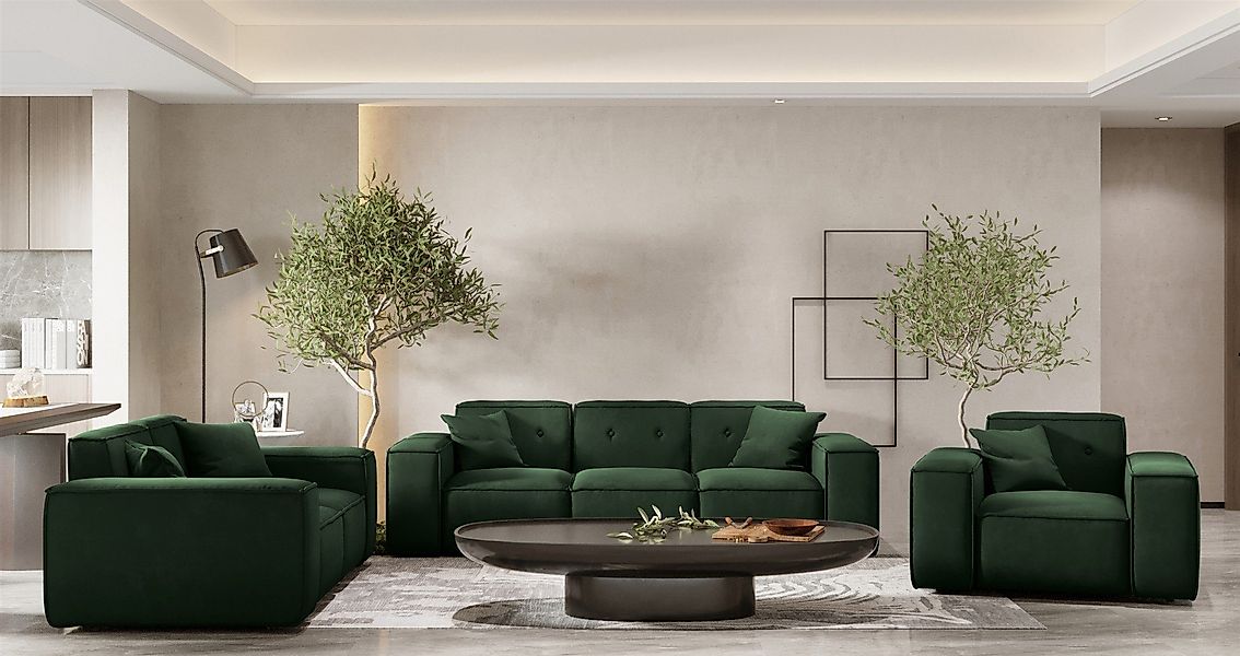Fun Möbel Polstergarnitur Sofaset Designersofa CESINA günstig online kaufen
