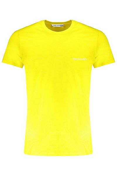 Trussardi T-Shirt Herren T-Shirt Gelb Kurzarm Rundhals mit Print & günstig online kaufen