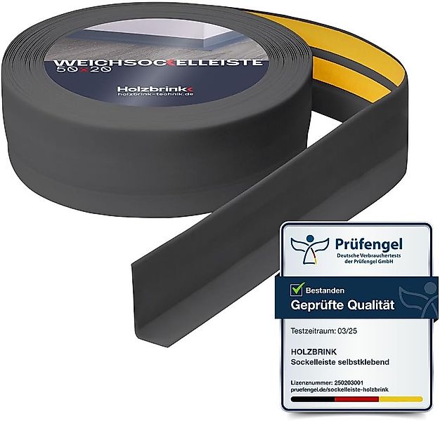 HOLZBRINK Sockelleiste HOLZBRINK selbstklebend PVC 50x20mm, 1 m, L: 100 cm, günstig online kaufen