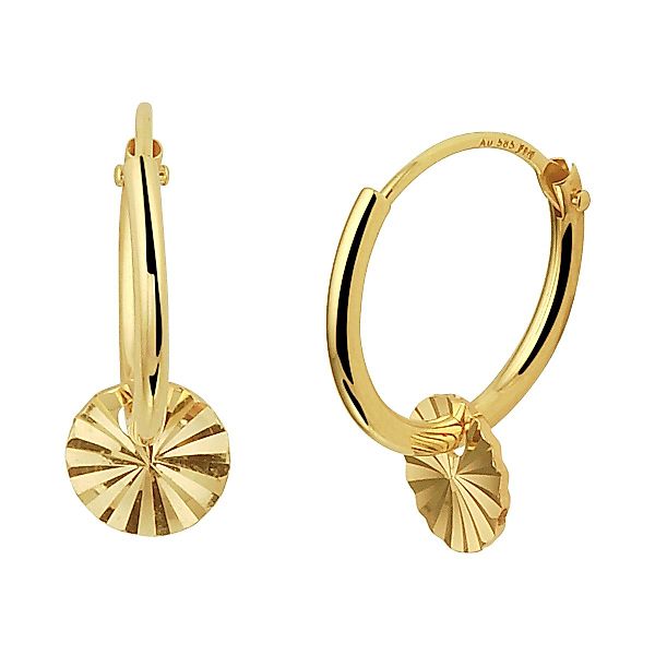 NICEANDnoble Paar Creolen 585er Gelbgold Creolen günstig online kaufen