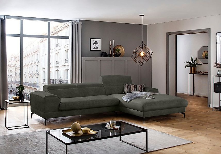 W.SCHILLIG Ecksofa "piedroo, Designsofa mit tollem Sitzkomfort, L-Form", Ko günstig online kaufen