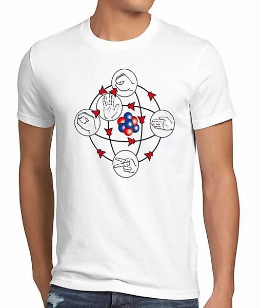 style3 Print-Shirt Herren T-Shirt Stein Papier Echse Spock big trek sheldon günstig online kaufen