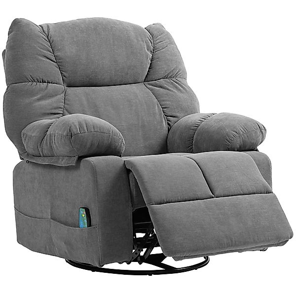 HOMCOM Relaxsessel Massagesessel Fernsehsessel mit Liegefunktion, Wärmefunk günstig online kaufen