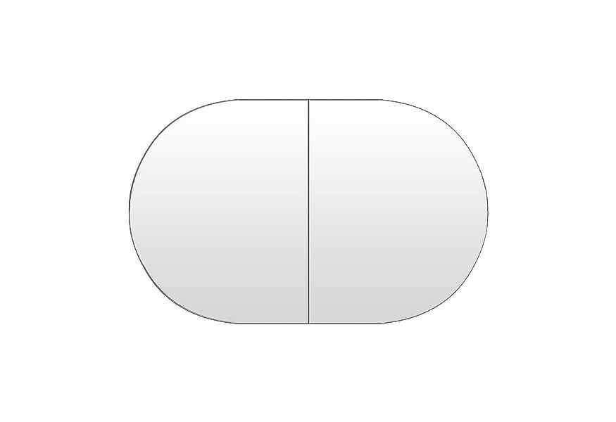 radelldar Badezimmerspiegelschrank ovaler Spiegelschrank bad mit 5 Fächern, günstig online kaufen