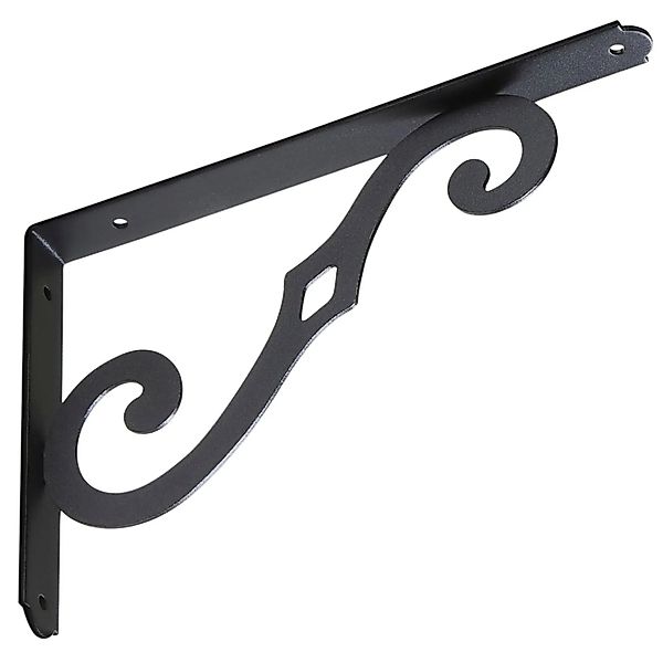 SOTECH Regalkonsole BLACKLINE II 25 x 17 x 2,5 cm Schwarz Tragkraft Bis 30 günstig online kaufen