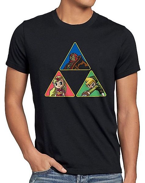 style3 Print-Shirt Herren T-Shirt Triforce Link Gamer Hyrule boy zelda game günstig online kaufen