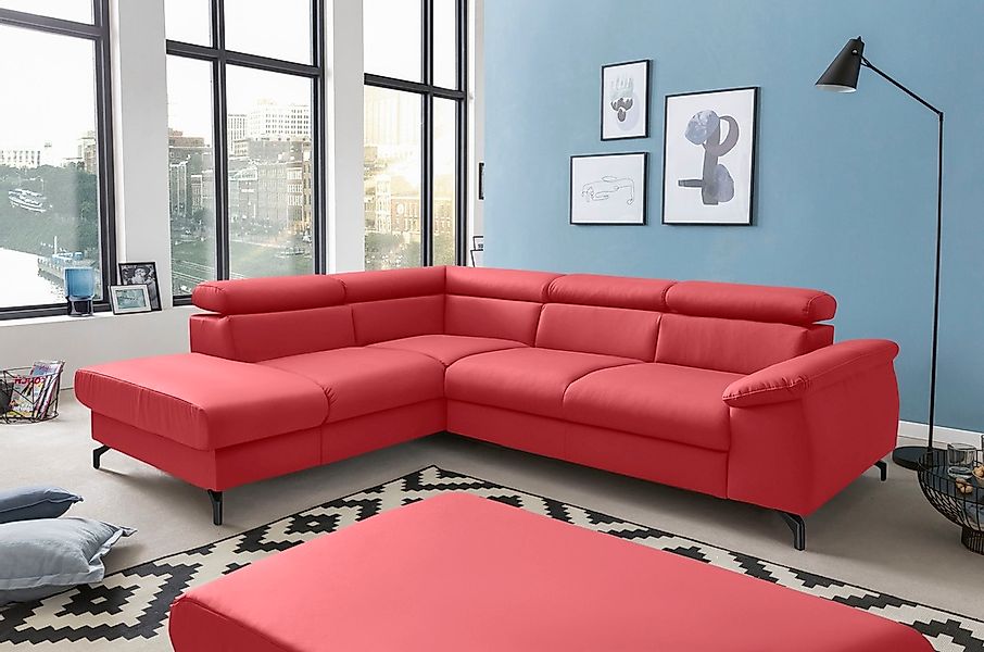 COTTA Ecksofa "Komaris L-Form", mit Kopfteilverstellung, wahlweise mit Bett günstig online kaufen