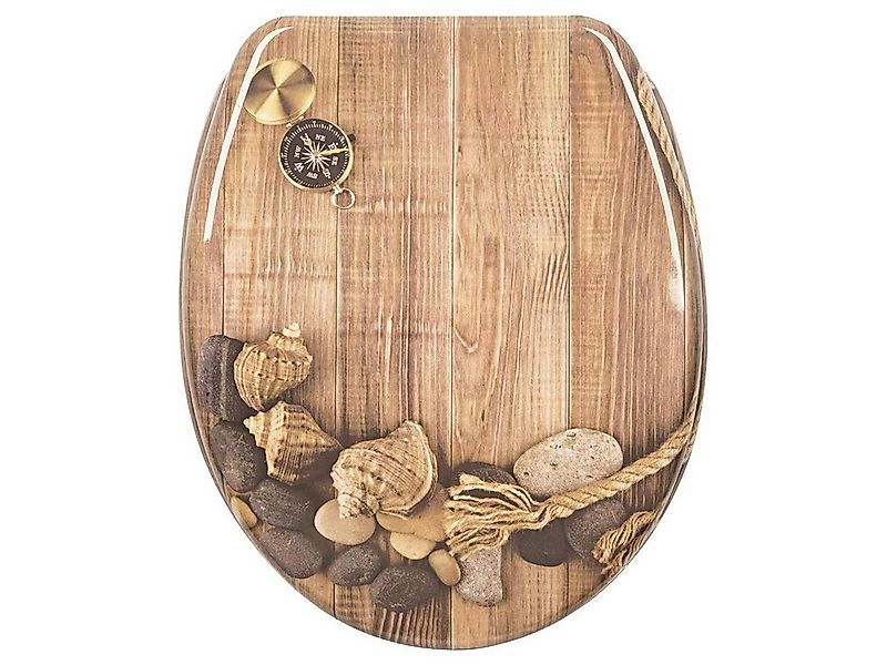 Woltu WC-Sitz (1-St), mit Abesenkautomatik, aus Duroplast, Deco Design günstig online kaufen