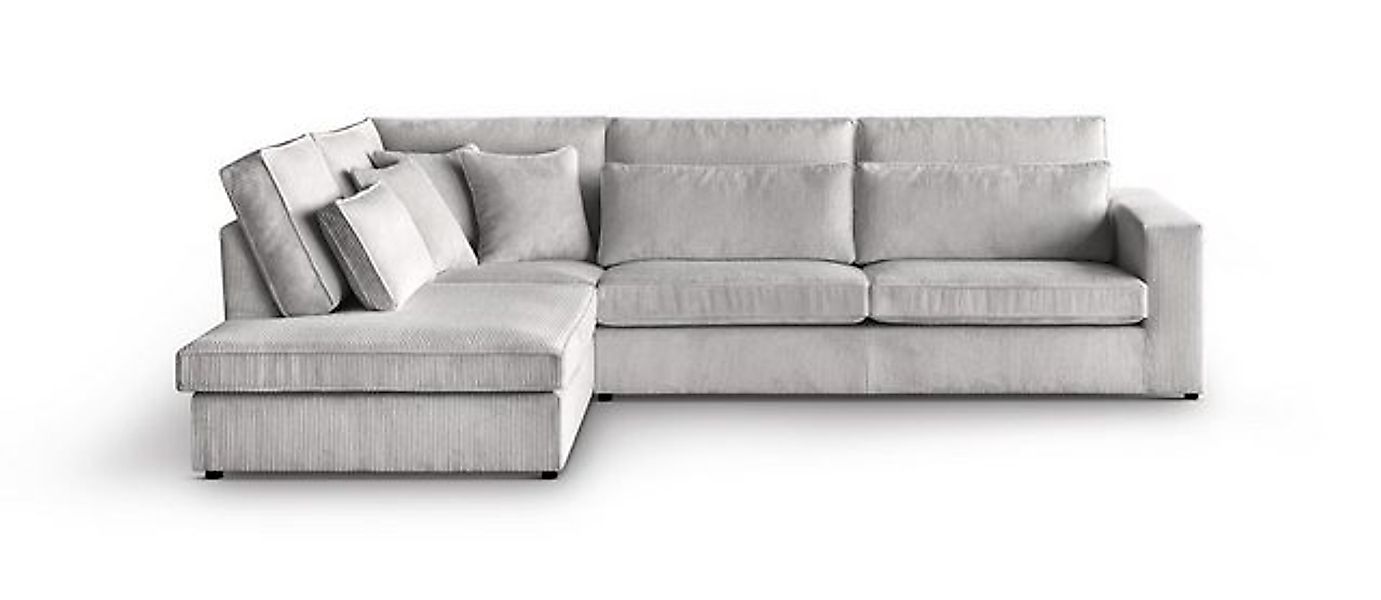 Beautysofa Ecksofa Gepolstertes mit dekorativen Kissen PARMA, im modernes D günstig online kaufen