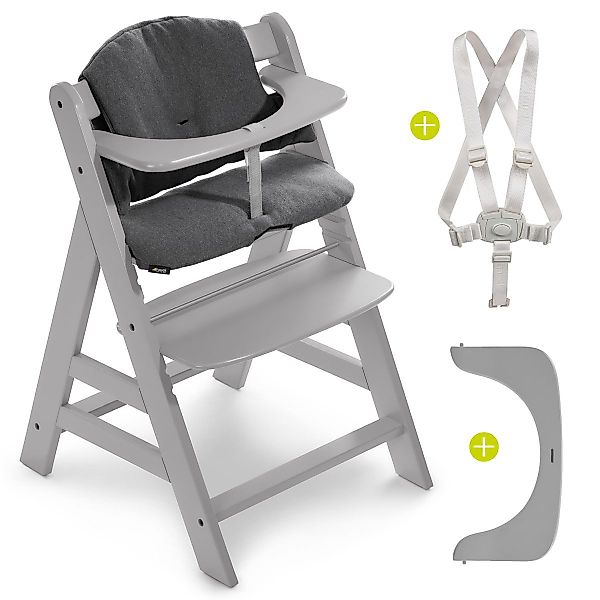 Hauck Hochstuhl Alpha Plus Grey (Set), günstig online kaufen