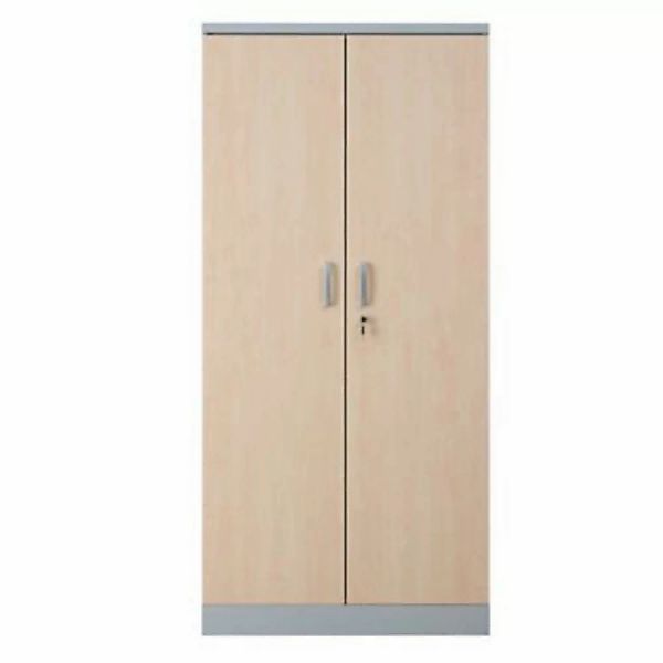 PROREGAL Aktenschrank Beetle 4 Fachböden HxBxT 195 x 92 x 42 cm Grau & Ahor günstig online kaufen