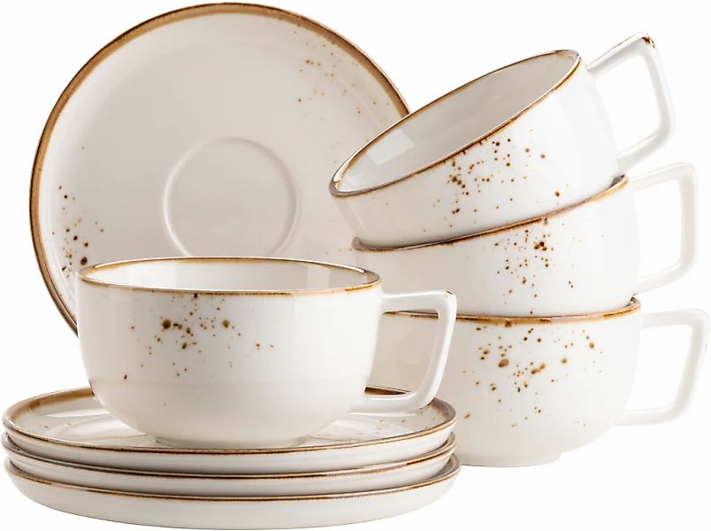 MÄSER Tasse "Kaffeetassen-Set Pinta, aus Porzellan" 8er Set, bestehend aus günstig online kaufen