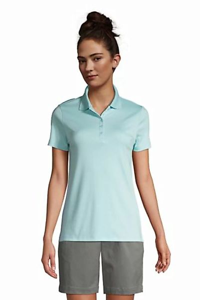 Supima-Poloshirt, Damen, Größe: 48-50 Normal, Blau, Baumwolle, by Lands' En günstig online kaufen