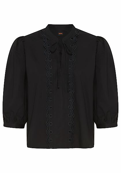 BOSS ORANGE Schlupfbluse "Balet Premium Damenmode" aus Baumwoll-Popeline, B günstig online kaufen