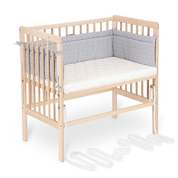 FabiMax Beistellbett Babybett Boxspring klar lackiert, 90 x 55 cm Liegefläc günstig online kaufen