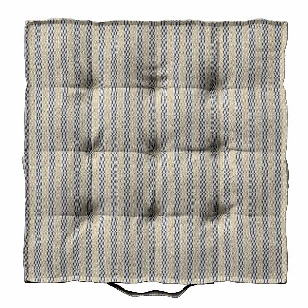 Sitzkissen Jacob mit Handgriff, beige-blau, 40 x 40 x 6 cm, Outdoor Oasis ( günstig online kaufen