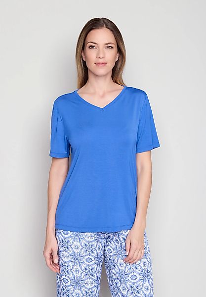 JOOP Pyjamaoberteil mit V-Ausscshnitt und kurzem Arm günstig online kaufen