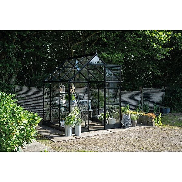 Halls Gewächshaus Icon 6 Schwarz 3,7 m² günstig online kaufen