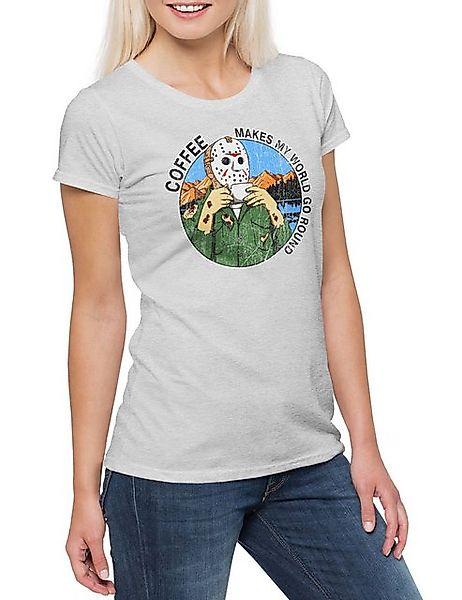Urban Backwoods Print-Shirt Coffee Jason Damen T-Shirt Horror Friday Freita günstig online kaufen