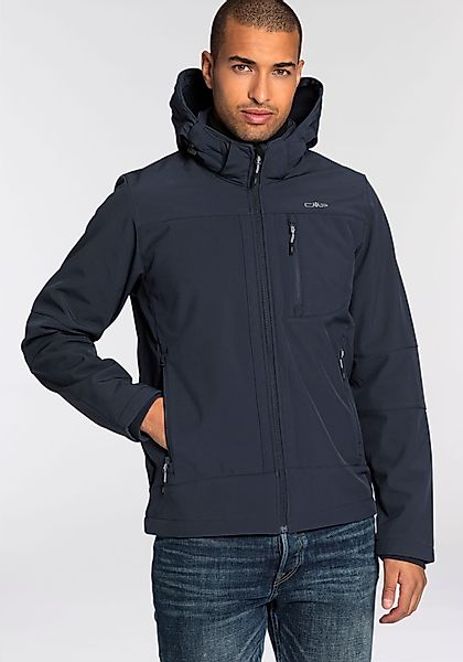 CMP Softshelljacke 1 Stk. tlg. mit Kapuze Wasserabweisend & Winddicht & Atm günstig online kaufen
