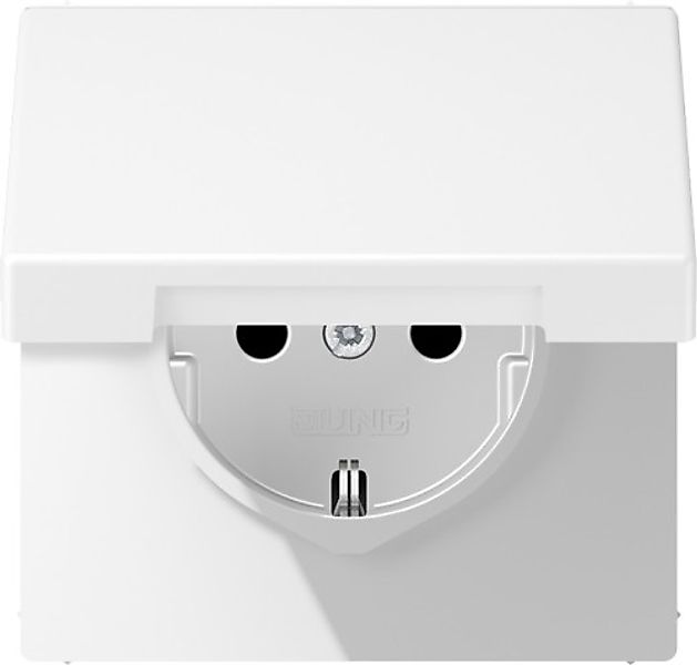 Jung SCHUKO Steckdose m.Klappdeckel LS 1520 BFKL WWM - LS1520BFKLWWM günstig online kaufen