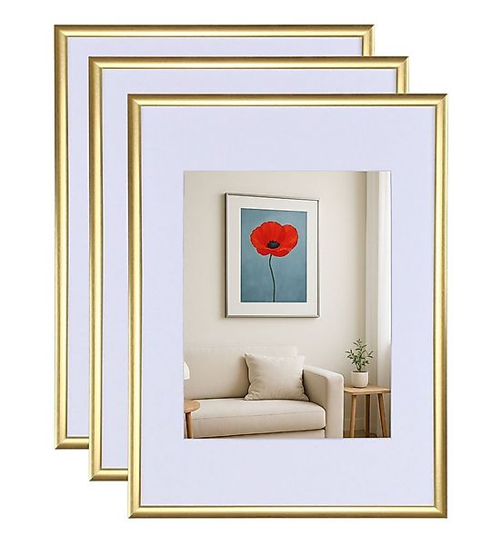 IDEAL TREND Bilderrahmen 3er 5er Set New Lifestyle Kunststoff Bilderrahmen günstig online kaufen
