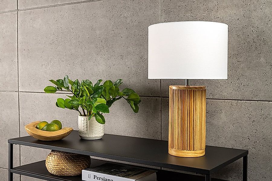 riess-ambiente Tischleuchte GATSBY 50cm natur weiß · maritime Tischleuchte günstig online kaufen