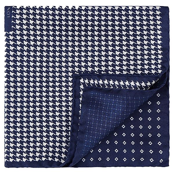 Hackett Quad Pattern War Taschentuch One Size Navy / Ivory günstig online kaufen