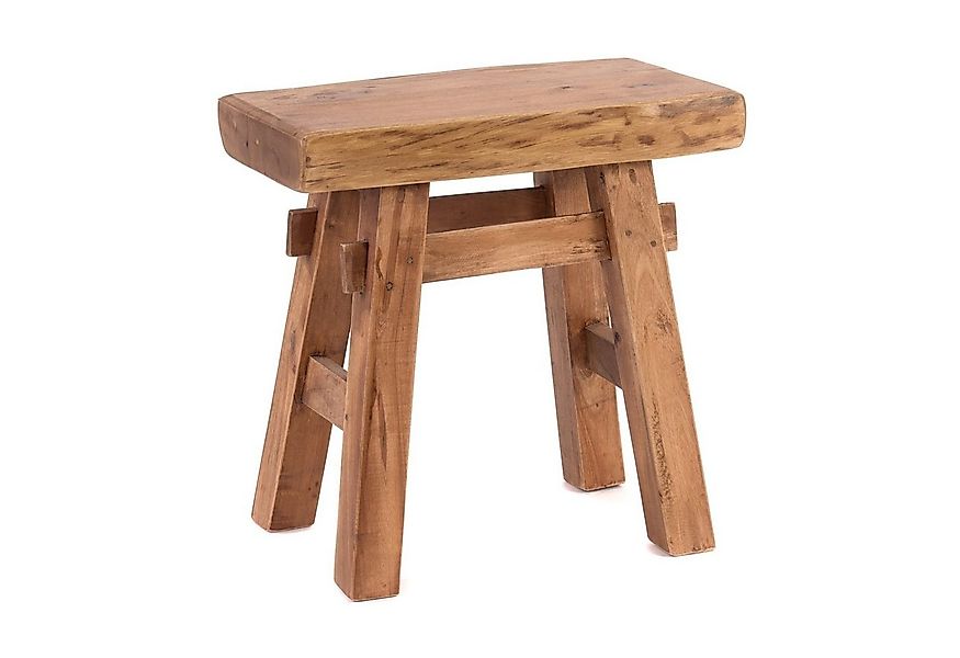 DESIGN DELIGHTS Hocker HOLZ HOCKER "VINTAGE 40", Hartholz, 43x45cm(HxB), Si günstig online kaufen