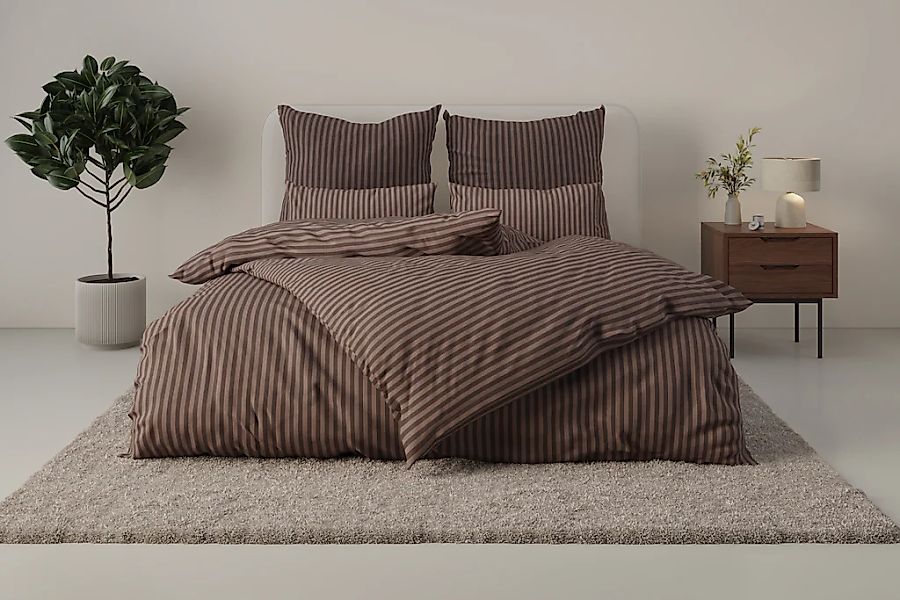 Bruno Banani Bettwäsche "Jassen" 3 moderne Bettwäsche aus Baumwolle, Bettwä günstig online kaufen