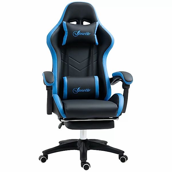 Vinsetto Gaming Stuhl mit Lendenkissen Kopfstütze günstig online kaufen