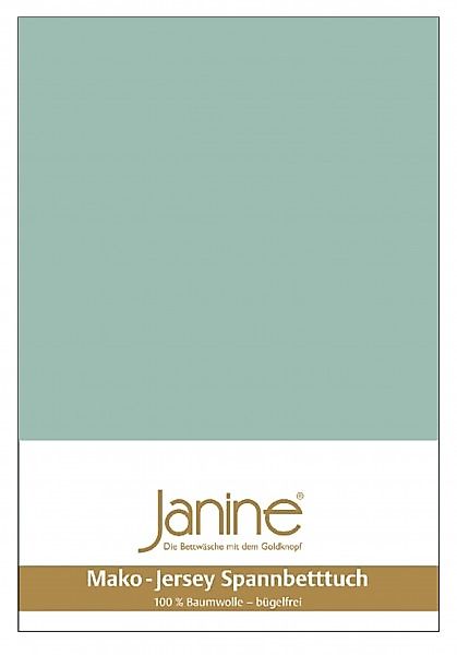 Janine Janine Spannbetttuch Mako-Feinjersey 5007 rauchgrün (36) Größe:  150 günstig online kaufen