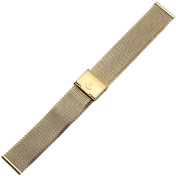 MARBURGER Uhrenarmband 18mm Edelstahl Gold Milanaise günstig online kaufen