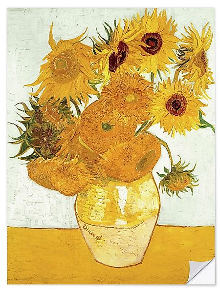 Posterlounge Wandbild Zwölf Sonnenblumen in einer günstig online kaufen