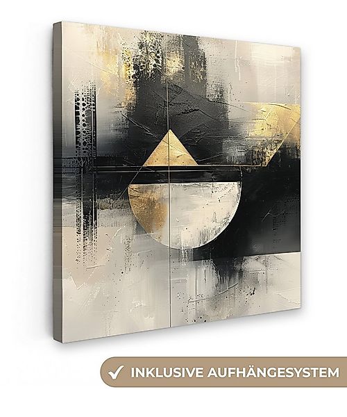 OneMillionCanvasses® Leinwandbild Abstrakt - Schwarz - Farbe - Modern, Foto günstig online kaufen