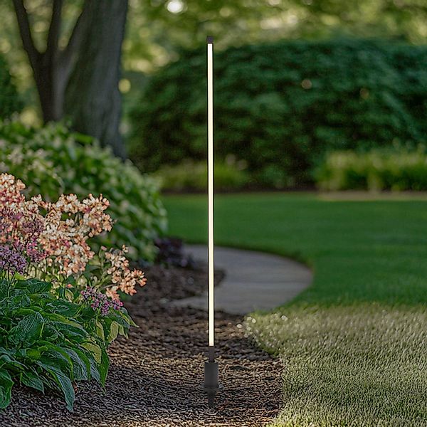 Lindby LED-Wegeleuchte Neano, 120 cm, schwarz, Metall, IP65 günstig online kaufen