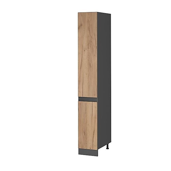 Vicco Hochschrank R-Line, Goldkraft Eiche/Anthrazit, 30 cm J-Shape (1-St) günstig online kaufen