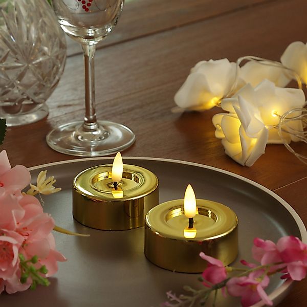 MARELIDA LED-Kerze LED Maxi Teelichter flackernd günstig online kaufen